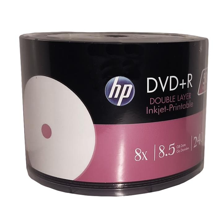 Dvd virgem hp dual layer printable 8,5gb 8x