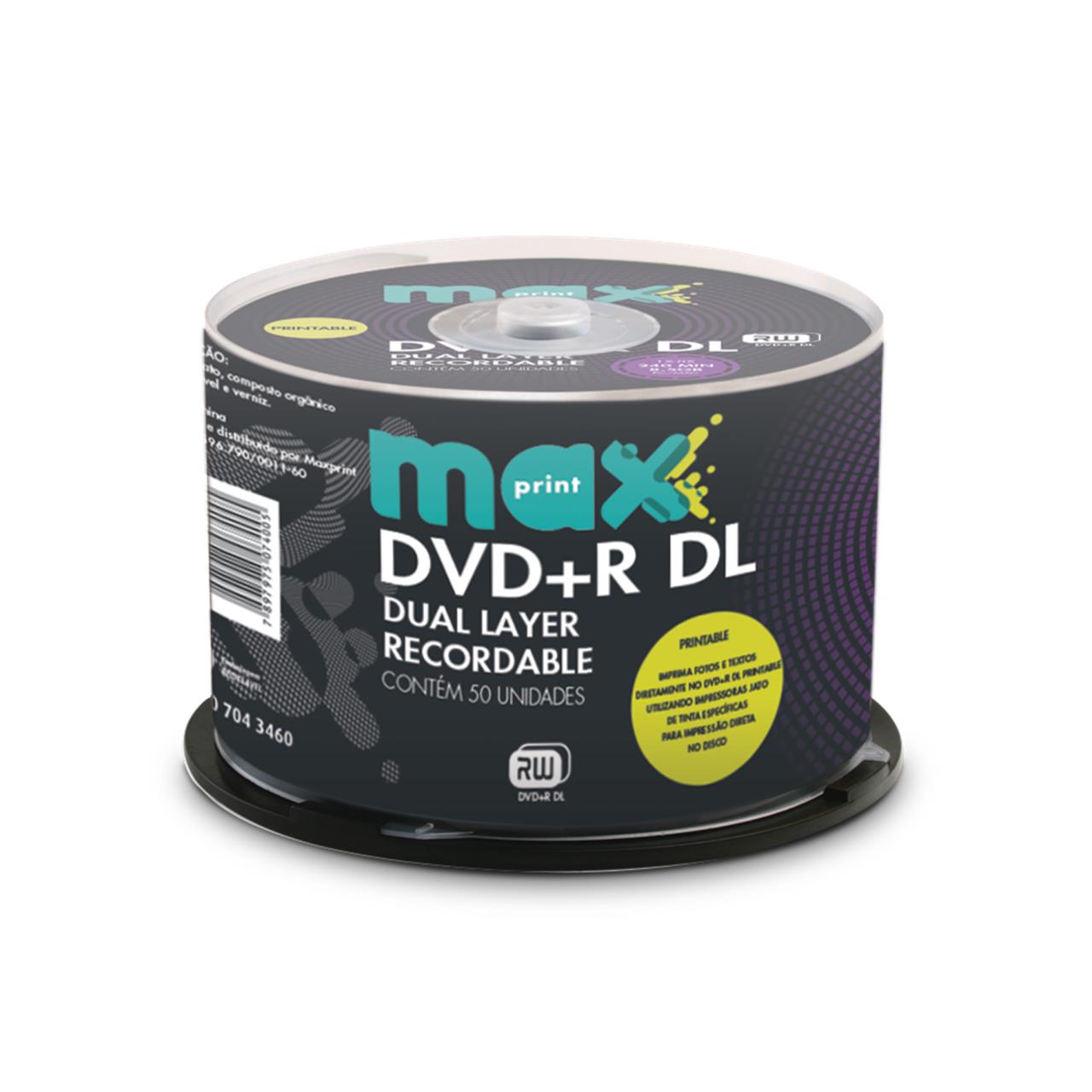 DVD+R Maxprint Dual Layer Printable 8.5GB 8X