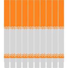 Pulseira laranja em material sintét - R$ 0,13 Pulseira laranja em material sintét - R$ 0,13