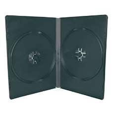 Dvd-box duplo preto 14mm - R$ 0,90