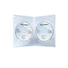 Dvd Box duplo transparente Scanavo - R$ 1,74
