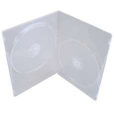 Dvd box duplo transparente 7mm slim - R$ 0,70