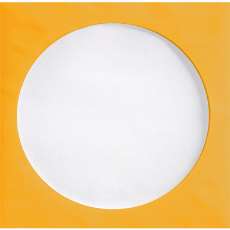 Capa de CD papel laranja e janela  - R$ 0,08