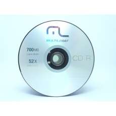 Cd-r 700mb 52x 80min multilaser - R$ 0,95