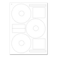 ETIQUETA  FOSCA PARA CD 3 POR FOLHA - R$ 0,28