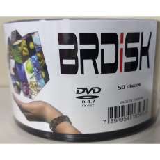 Dvd-r com logo 4.7 GB 16x Brdisk - R$ 0,63