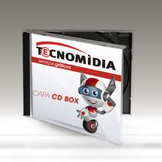 Encarte para CD Box 120x120mm 4x4 - R$ 0,17