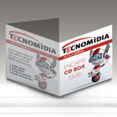 Encarte para CD Box 120x360mm 4x4 - R$ 0,52