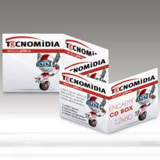 Encarte para CD Box 120x600mm 4x4 - R$ 0,88
