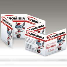 Encarte para CD Box 120x720mm 4x4 - R$ 1,06