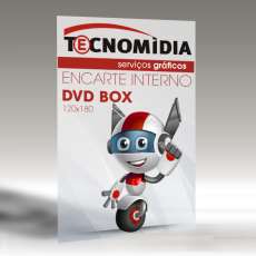 Encarte interno DVD Box 12x18cm 4x4 - R$ 0,27