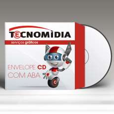 Envelope cartão impresso com aba - R$ 0,45