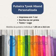 Pulseira tyvek de identificação per - R$ 0,13