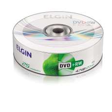 DVD+RW Regravável Elgin - R$ 147,90
