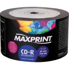 Cd-r 700mb 52x 80min Maxprint - R$ 1,59