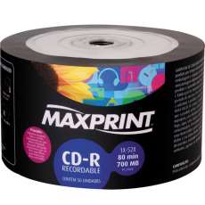 Cd-r printable fullhub 700mb 52x ma - R$ 54,50