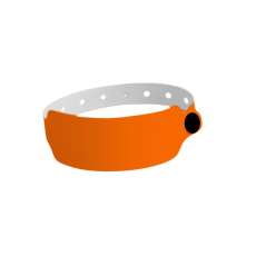 504 Pulseira hospitalar PVC Laranja - R$ 186,48