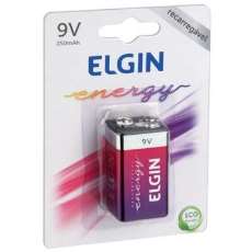 Bateria Recarregável Elgin 9V-250mA - R$ 24,90