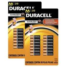 Pilha Duracell AA - Cartela com 28  - R$ 63,50
