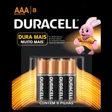Pilha alcalina AAA 1.5v Duracell - R$ 17,50 Pilha alcalina AAA 1.5v Duracell - R$ 17,50