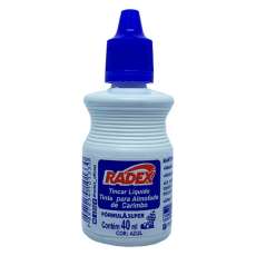 Tinta azul para carimbo 40ml  - R$ 3,40