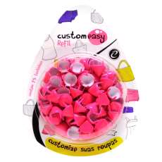 ENFEITES SPIKE 9MM PINK FLUOR - R$ 11,25